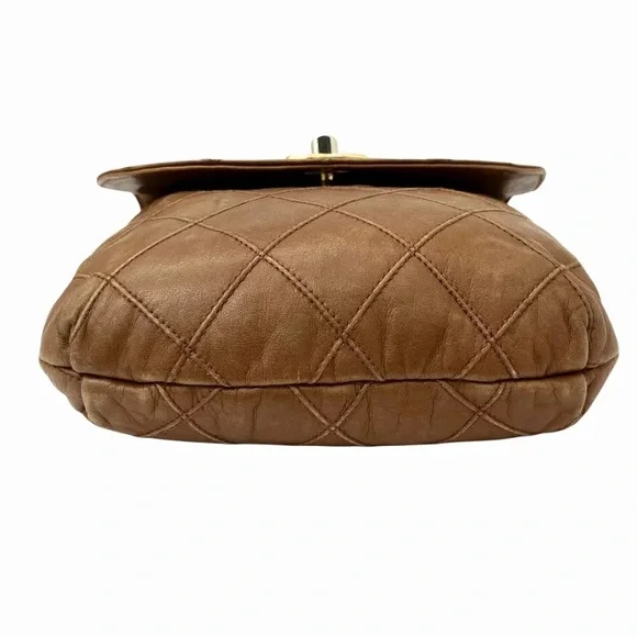 AUTHENTIC CHANEL mini wild stitch bum bag waist bag belt 75cm brown lambskin - Picture 12 of 12